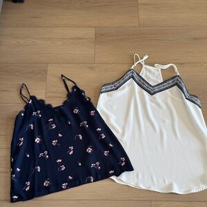 Stylish Women's Tops Set - Black, White, and Blue